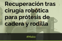Foto Rehabilitación tras cirugía robótica Mako